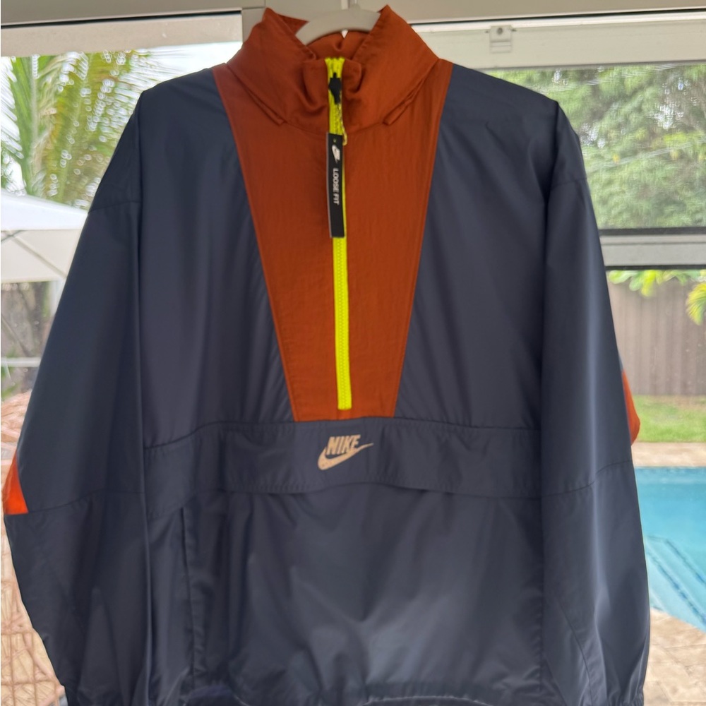 Nike Women's Navy and Orange Utility Jacket
